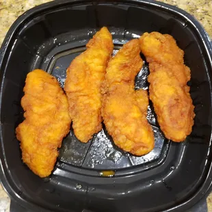 Boneless Chicken Tenders, tossed in mild buffalo