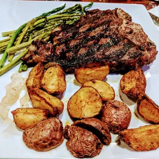 T-Bone red potato asparagus special for 17$