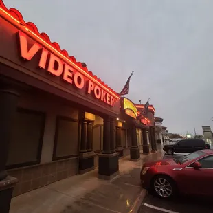 the outside of a video poker restaurant