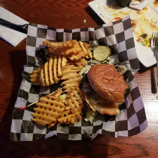 Damn Burger and fries