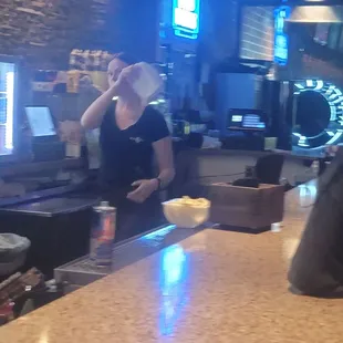 Racist Bartender should not be working here!