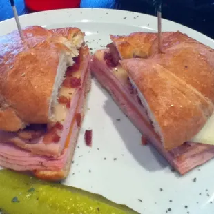 Croissant Club Sandwich