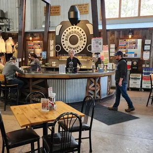 the inside of the restaurant