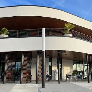 outside of coffee shop