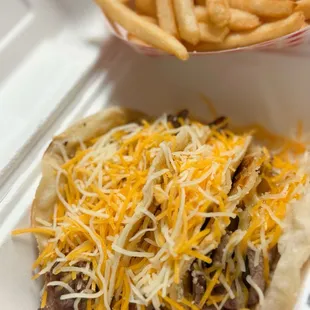 Tri Tip Tacos (minus produce) &amp; French fries