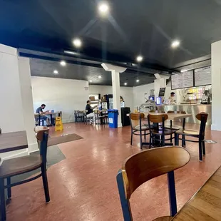 Inside seating area