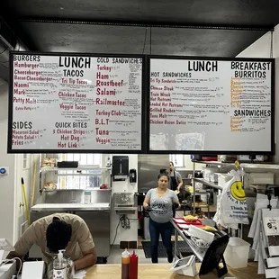 Menu as of May 22, 2024