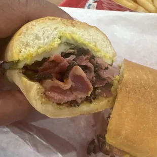Hot Pastrami Sandwich