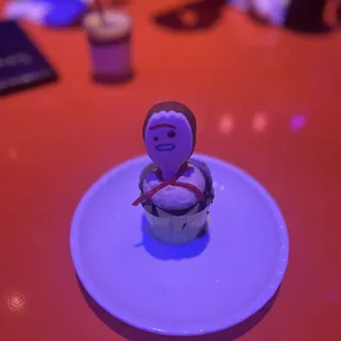 The Sporky cupcake is a must!