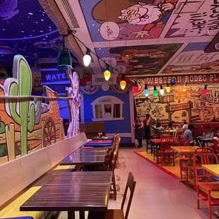 the interior of the restaurant