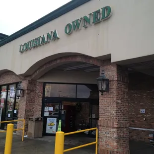 the front of the store