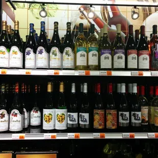 I got peach, blackberry, and strawberry local wine