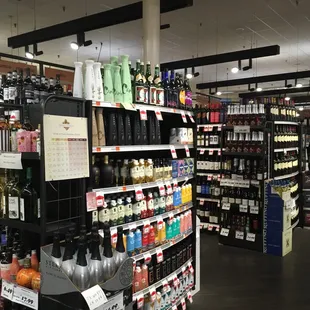Wine selection good