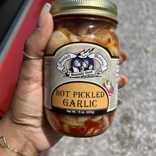 Pickled garlic