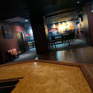 a view of a restaurant from the dining room