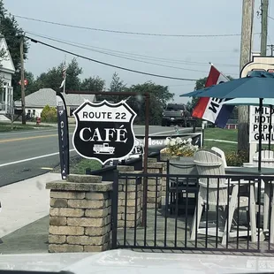 Outdoor dining patio