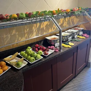 a buffet of fruit