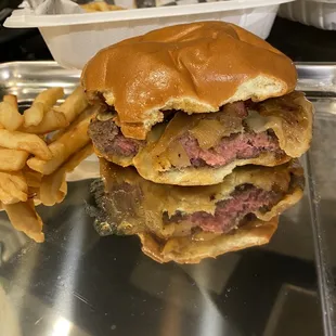 RAW burger ! Both meals the Burgers were RAW!