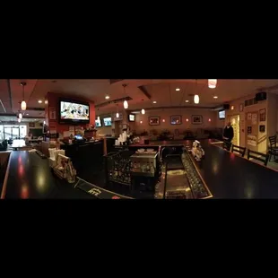 the view of the bar from the bar