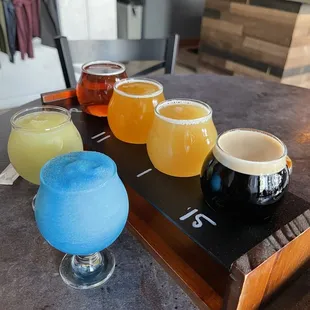 Great place to check out. The flights are a must and they have seltzer slushys (weekends only)