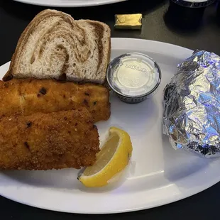 2 piece Cajun cod dinner