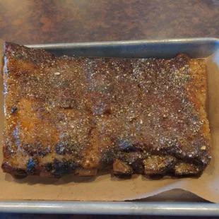 1/2 slab of ribs dry rub