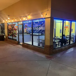 Indoor and outdoor seating