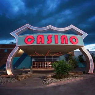 Route 66 Casino Hotel entrance.