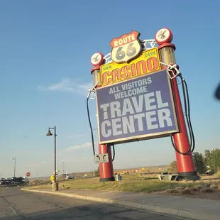 Travel Center sign