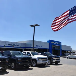 2018 Chevy Silverado lineup at I-44 and Memorial in Tulsa, OK.