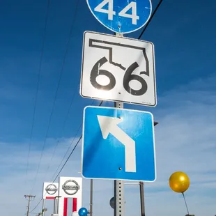 Oklahoma US-66 and I-44 pass just north of Route 66 Chevrolet at 31st and Memorial in Tulsa, OK