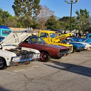 My 67 with hood up... fun