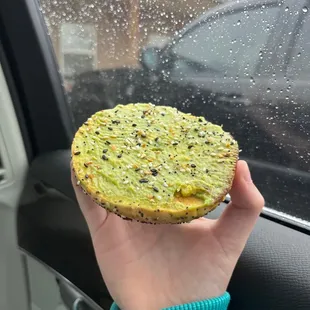 Avocado bagel toast ,it's very good and delicious and it's home made toast I really recommend you to try and it's very good cafe