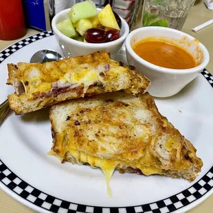 Grilled Cheese with bacon and onions