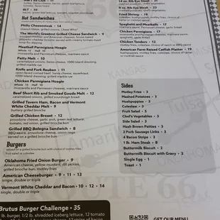 Dinner menu 4/2021