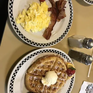 food, waffles
