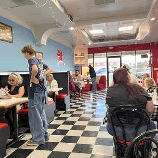 More inside seating.