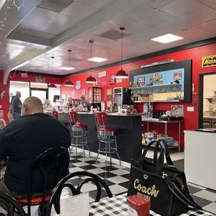 Inside seating at the bar...