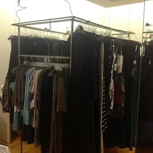 Clothes rack made from recycled metal
