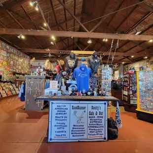 the inside of the store
