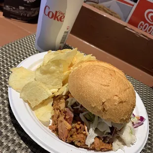 Pulled pork sandwich