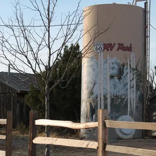 Water Silo at the entrance
