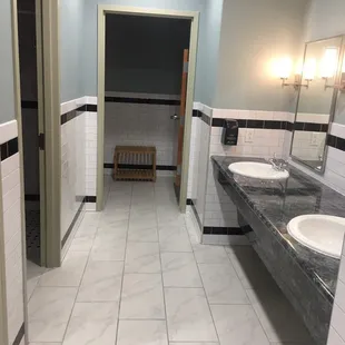 Shower room with separate stalls