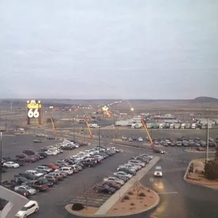 My hotel room view to the east.