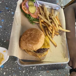 Old Fashioned Burger! Cooked perfectly! Delicious