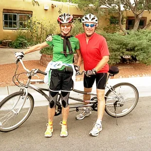 Tandems available for rent.