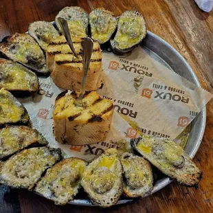 Chargrilled oysters