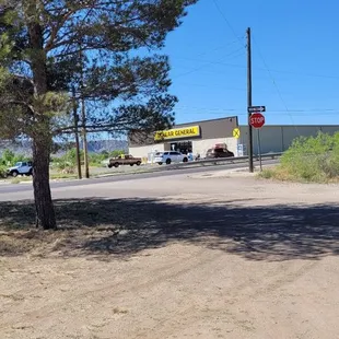 When you see the Dollar General store immediately prepare to turn right into the Roux drive.