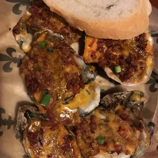 Firecracker chargrilled oysters