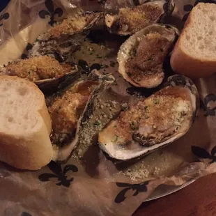 Chargrilled oysters